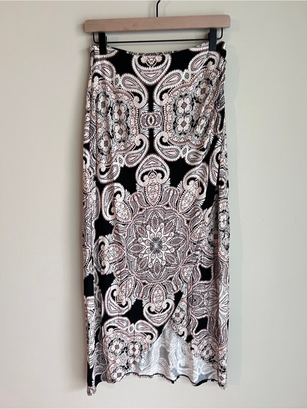 Anthropologie Maeve Corvo Wrap Skirt Paisley Pull‎ On Stretch Size XS - Picture 2 of 12